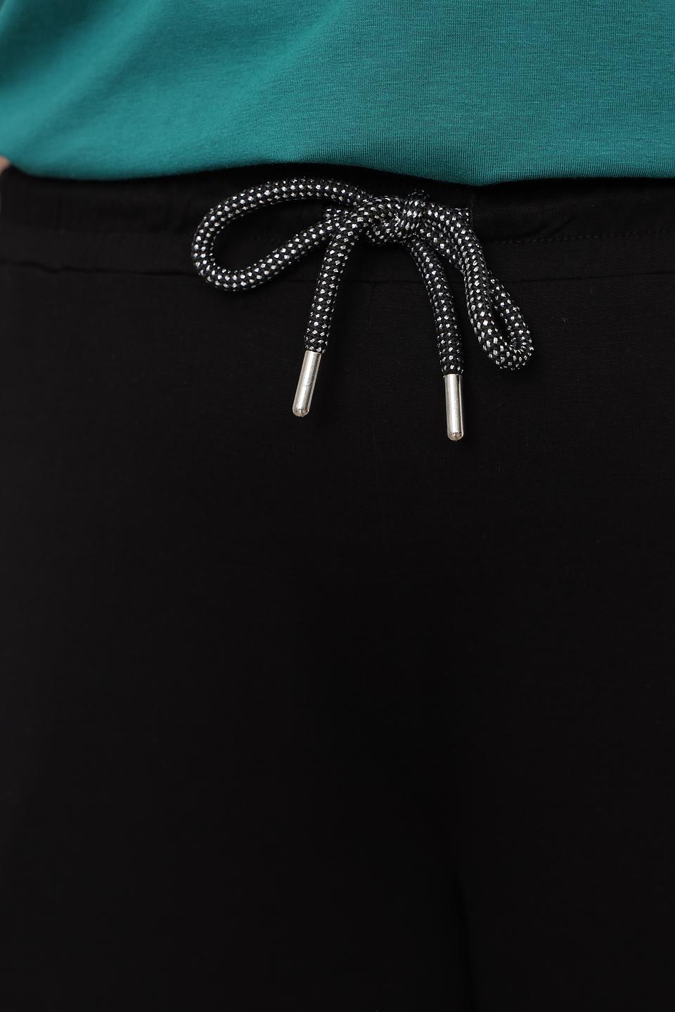 Брюки Doris Streich с логотипом чёрные