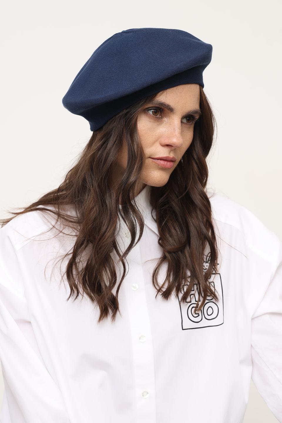 Берет Bugatti синий