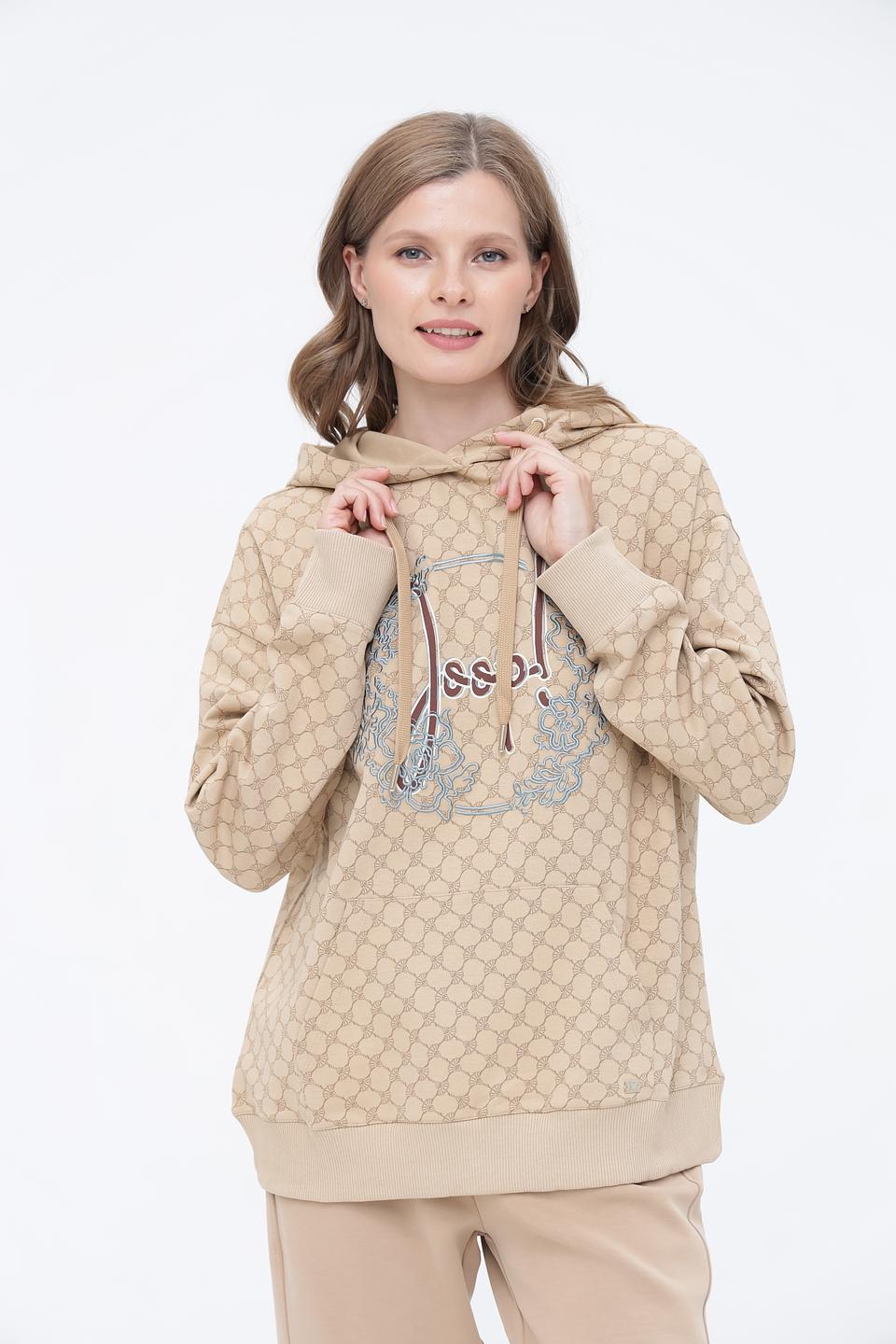 Джемпер Joop! с логотипом бежевый