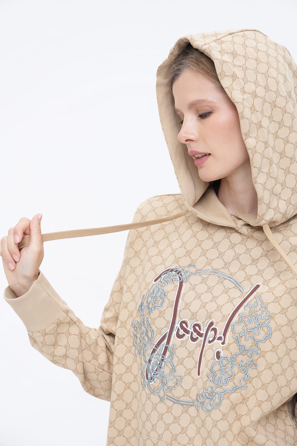 Джемпер Joop! с логотипом бежевый