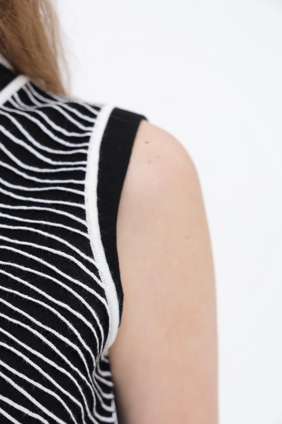 Топ Boss Black полоска чёрный