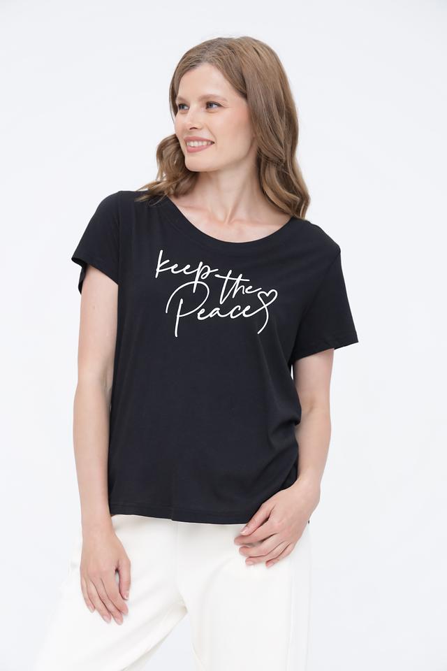 Футболка Broadway с принтом чёрная