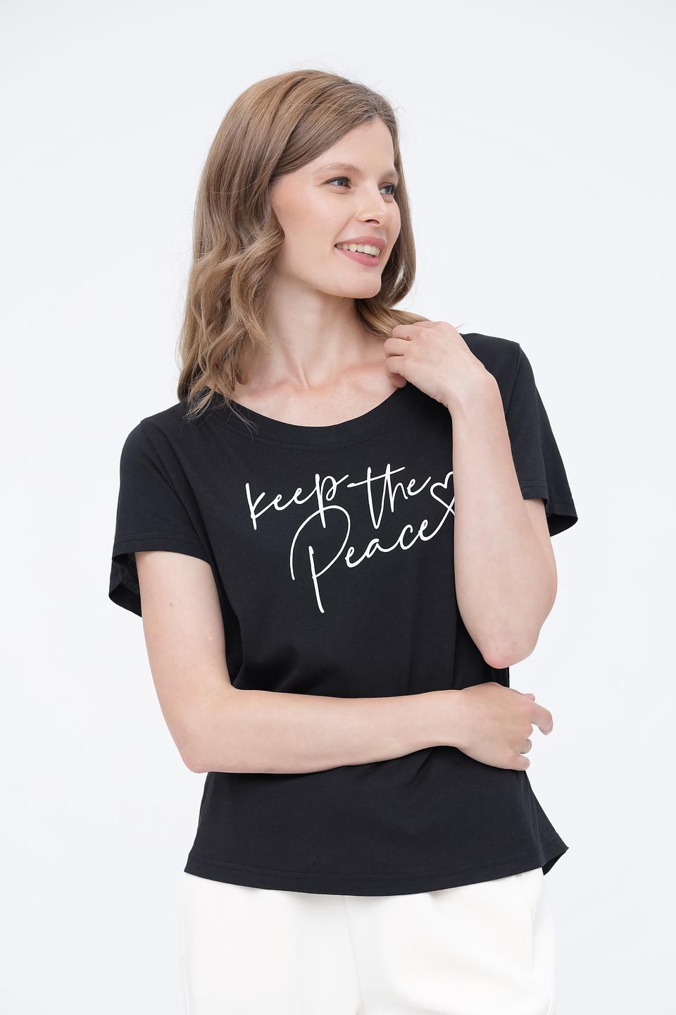 Футболка Broadway с принтом чёрная