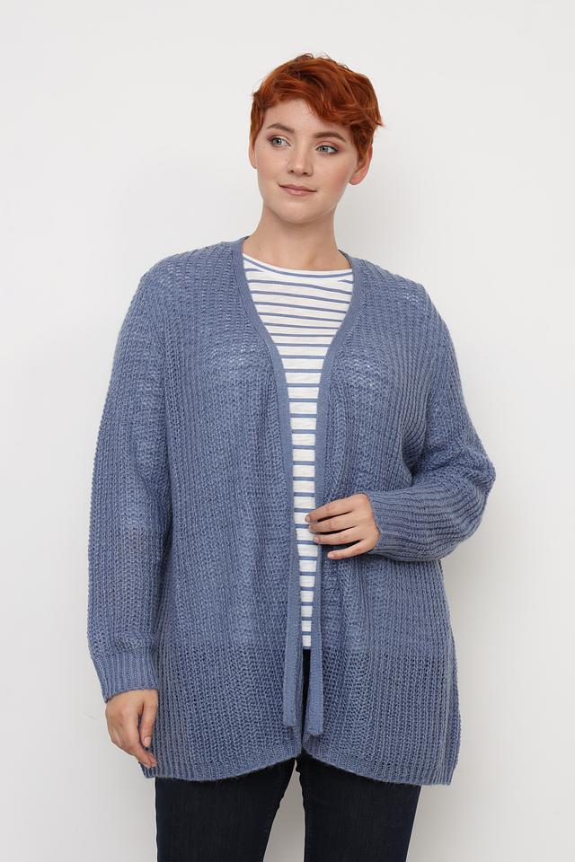 Кардиган Frapp вязаный голубой