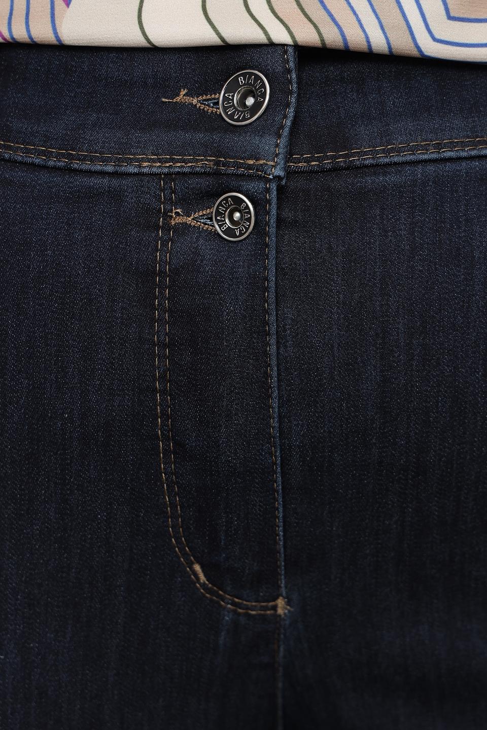 Джинсы Bianca узкие тёмно-синие
