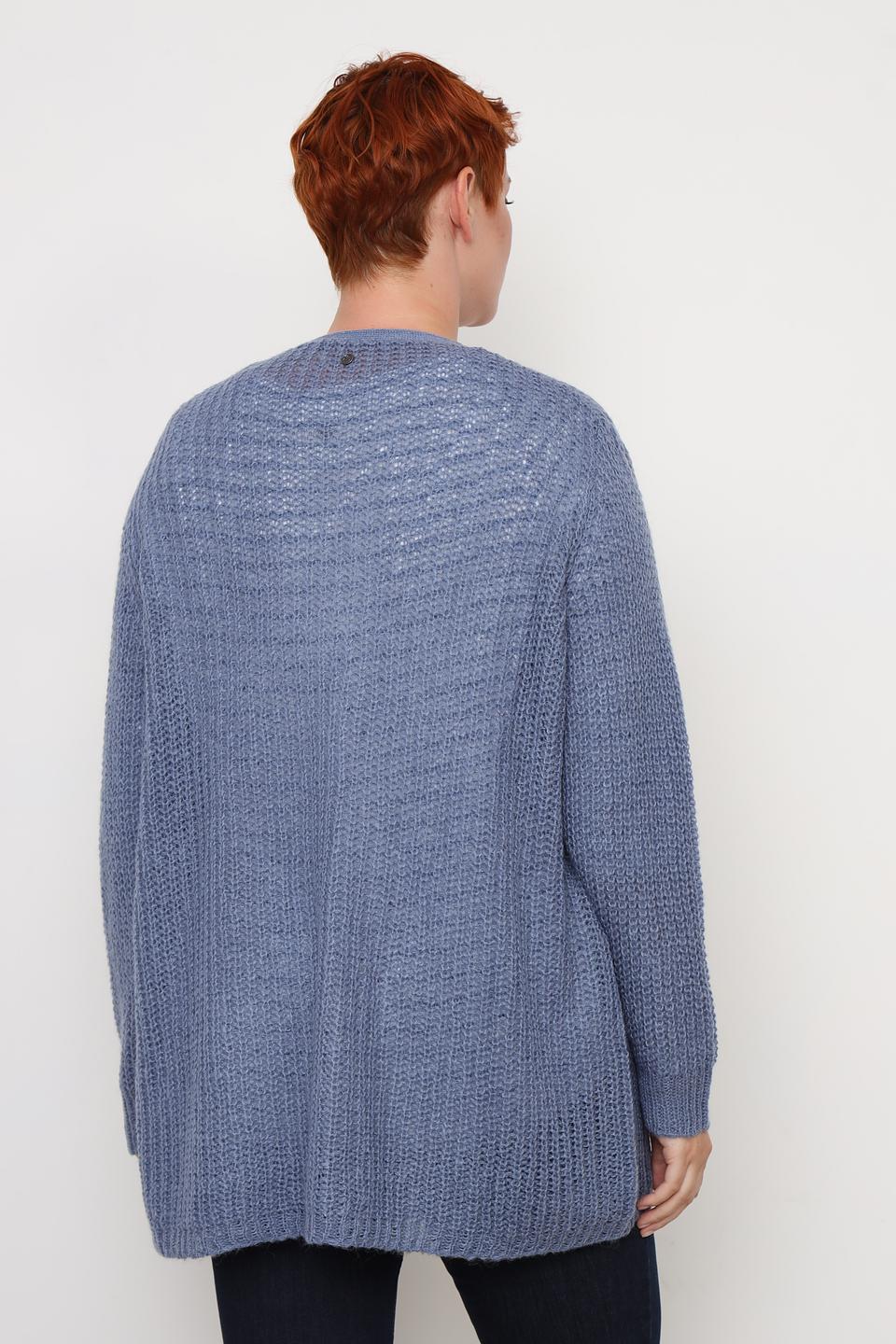 Кардиган Frapp вязаный голубой