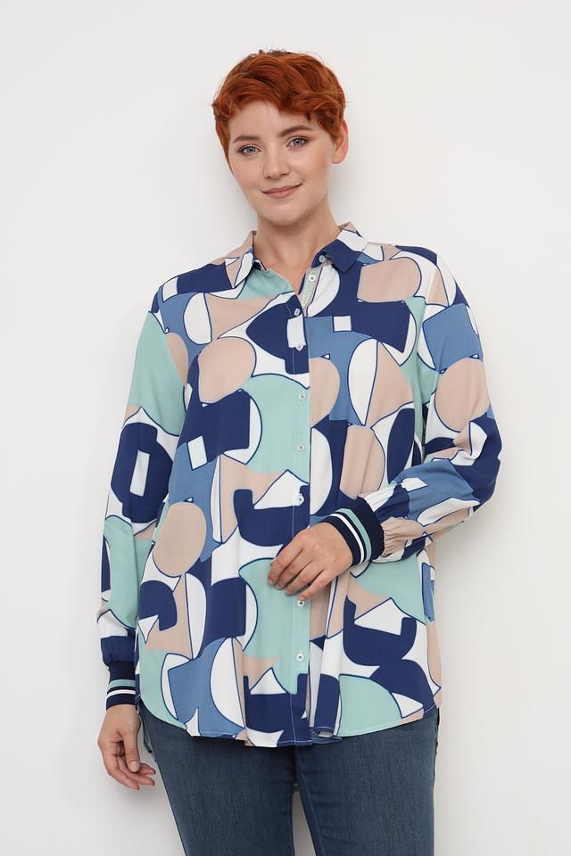 Рубашка Frapp с геометрическим принтом