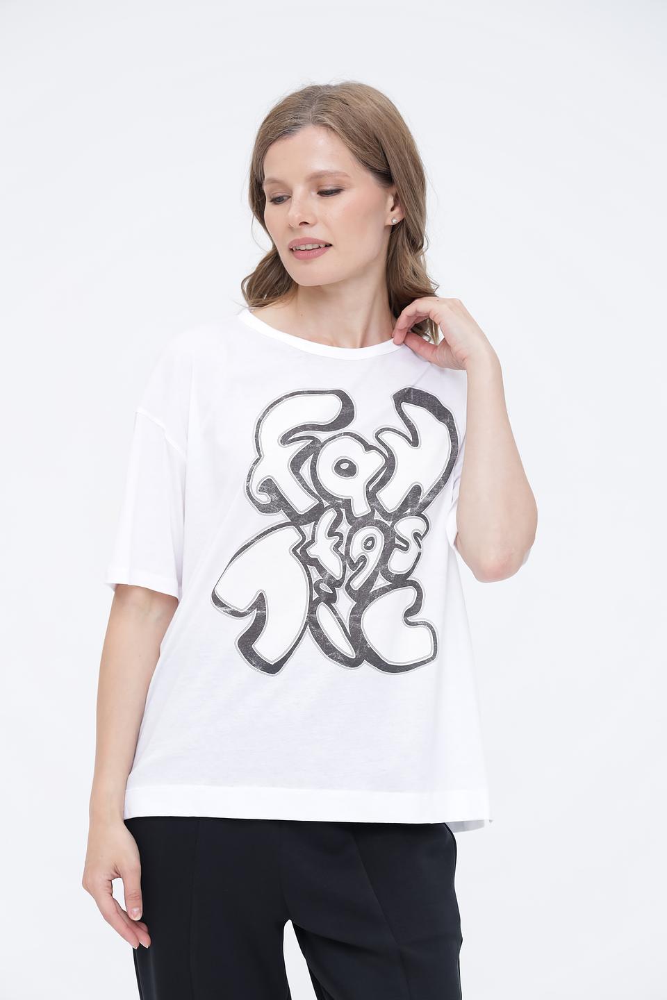 Футболка Luisa Cerano с принтом