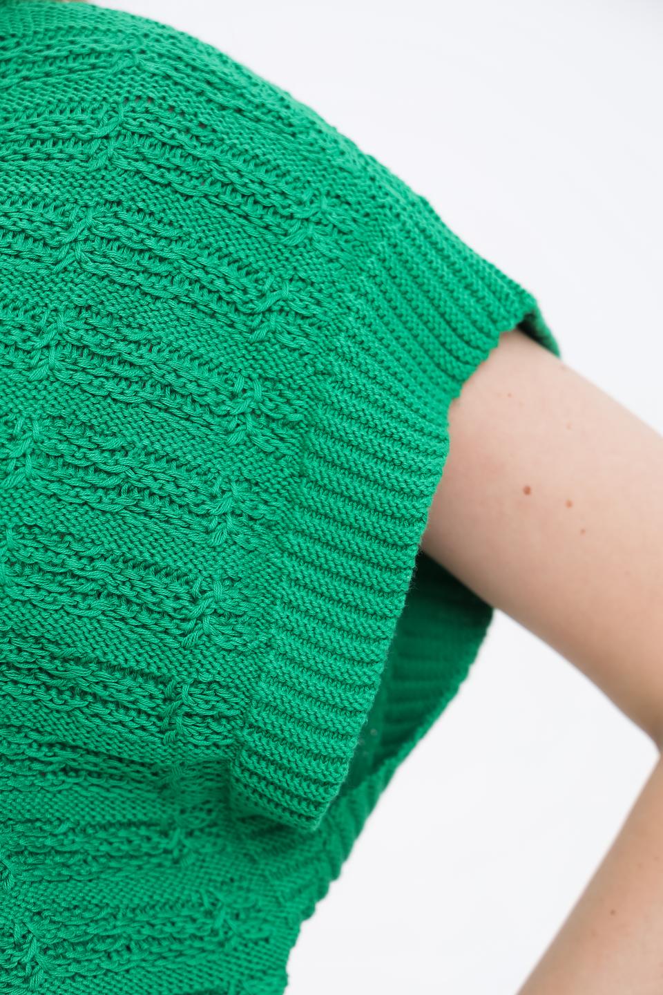 Пуловер Taifun зелёный без рукавов