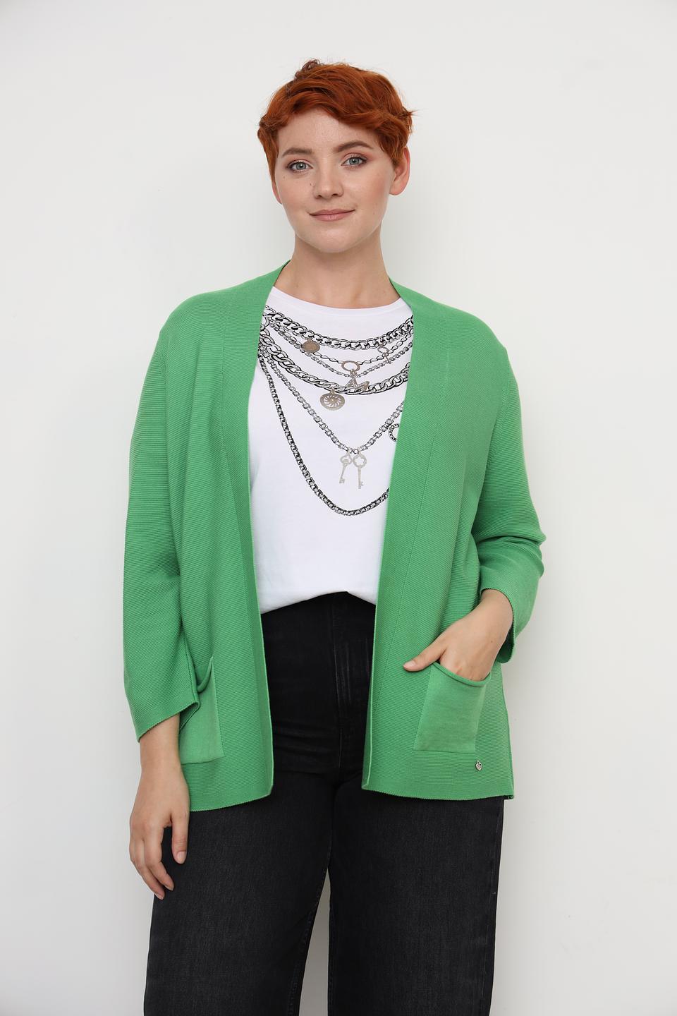 Кардиган Rabe collection зелёный