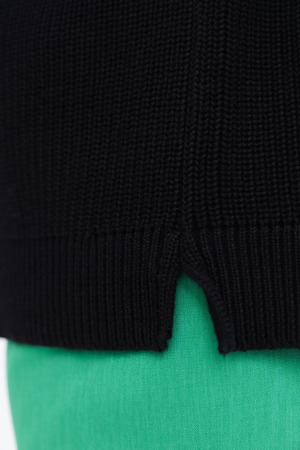 Кардиган Taifun чёрный с рукавами-фонариками