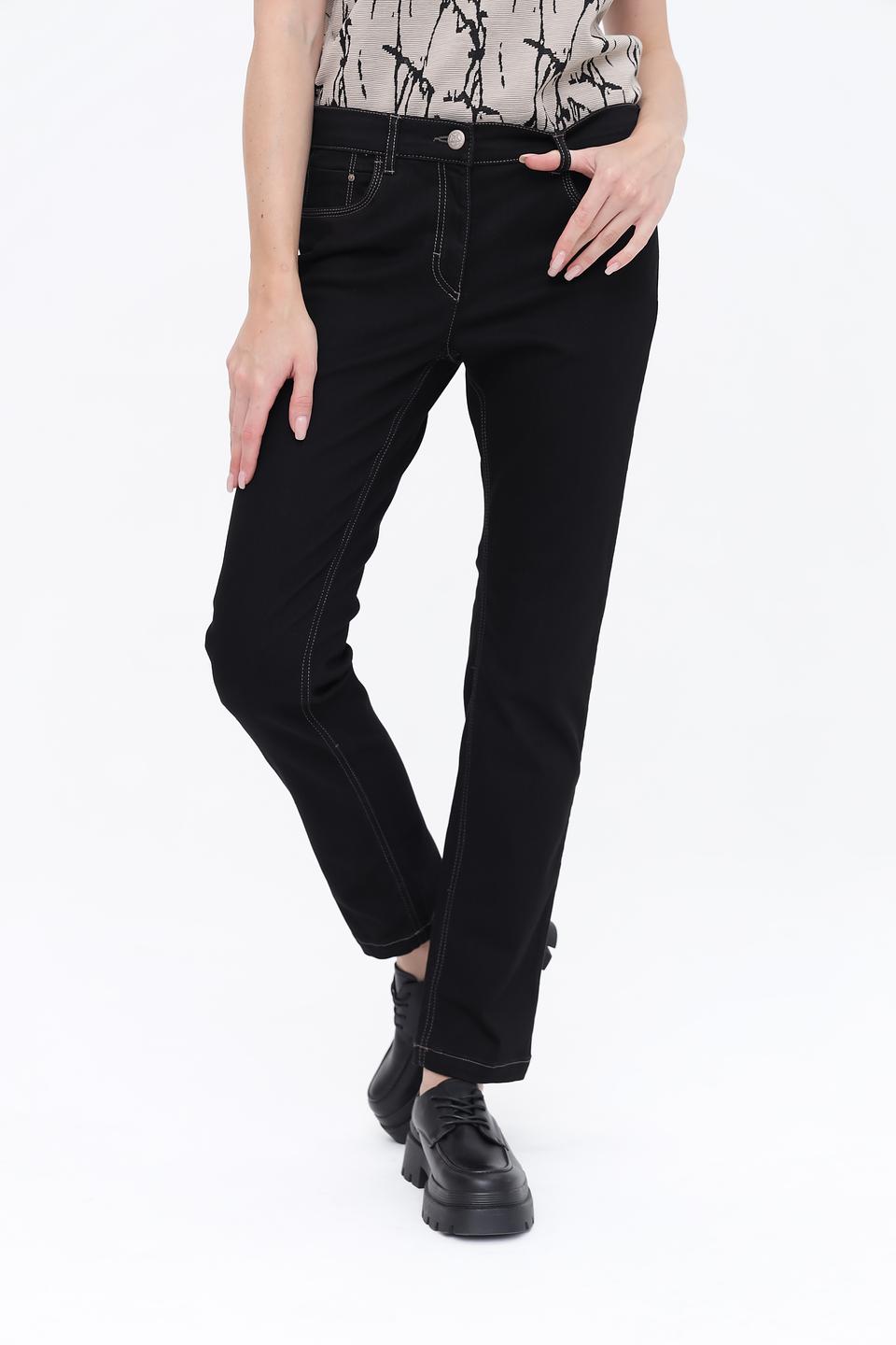 Джинсы Zerres с контрастной строчкой черные