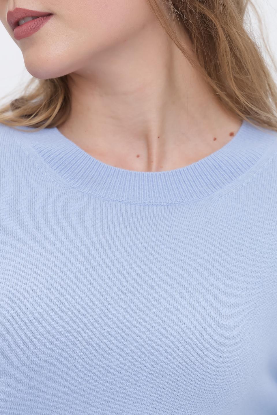 Пуловер Marc Cain голубой с декором