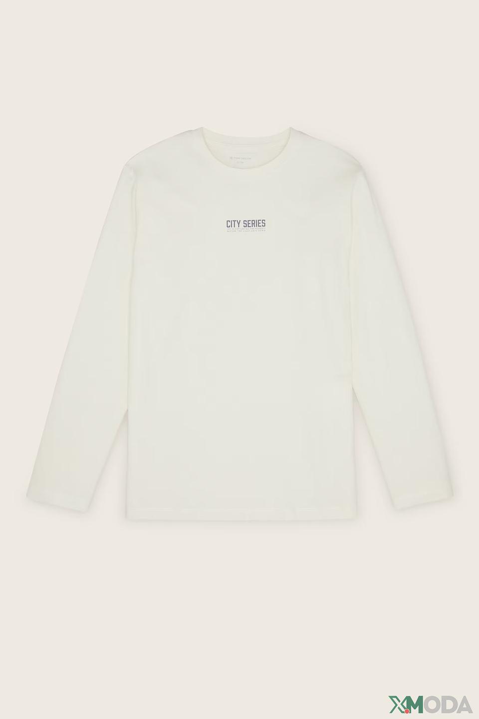 Лонгслив Tom Tailor белый