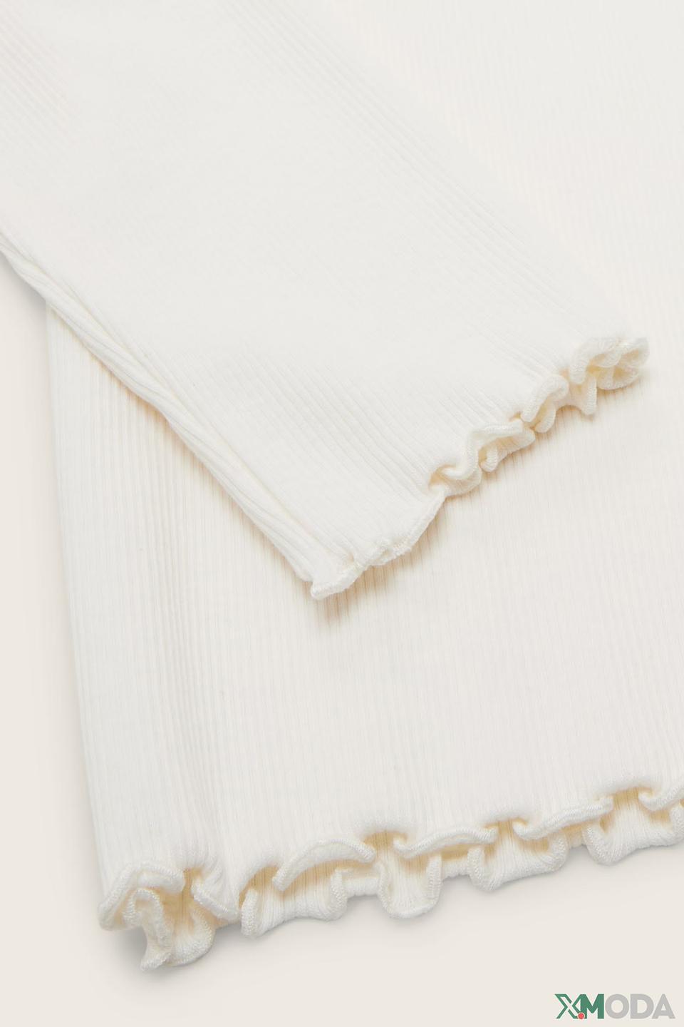 Джемпер Tom Tailor с рюшами белый