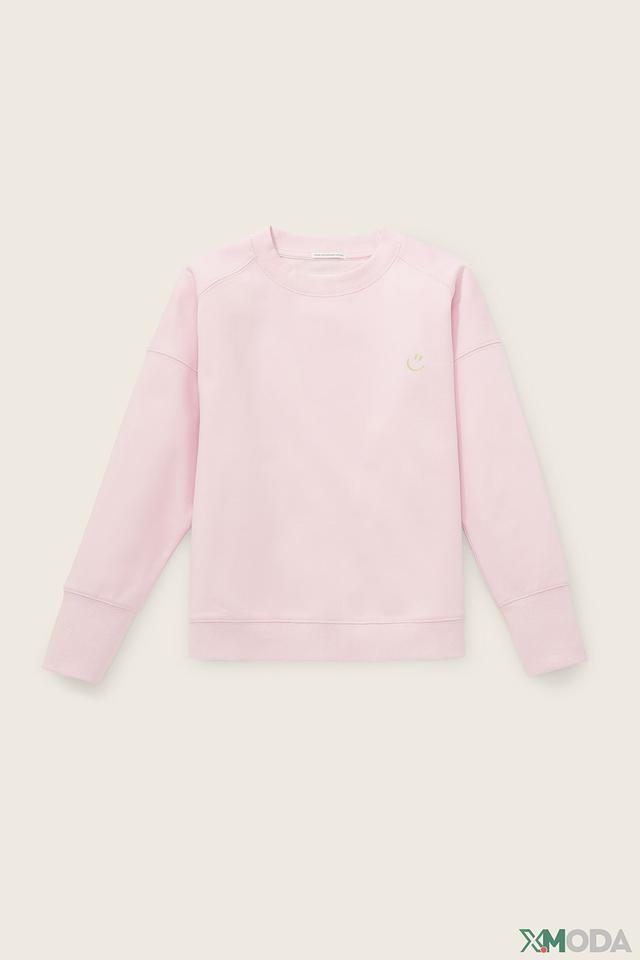 Джемпер Tom Tailor розовый с улыбкой