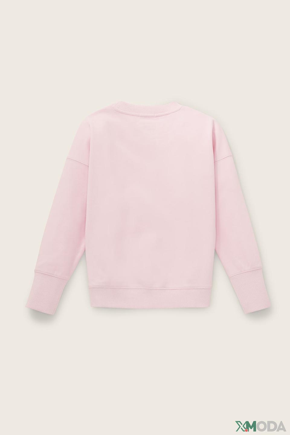 Джемпер Tom Tailor розовый с улыбкой