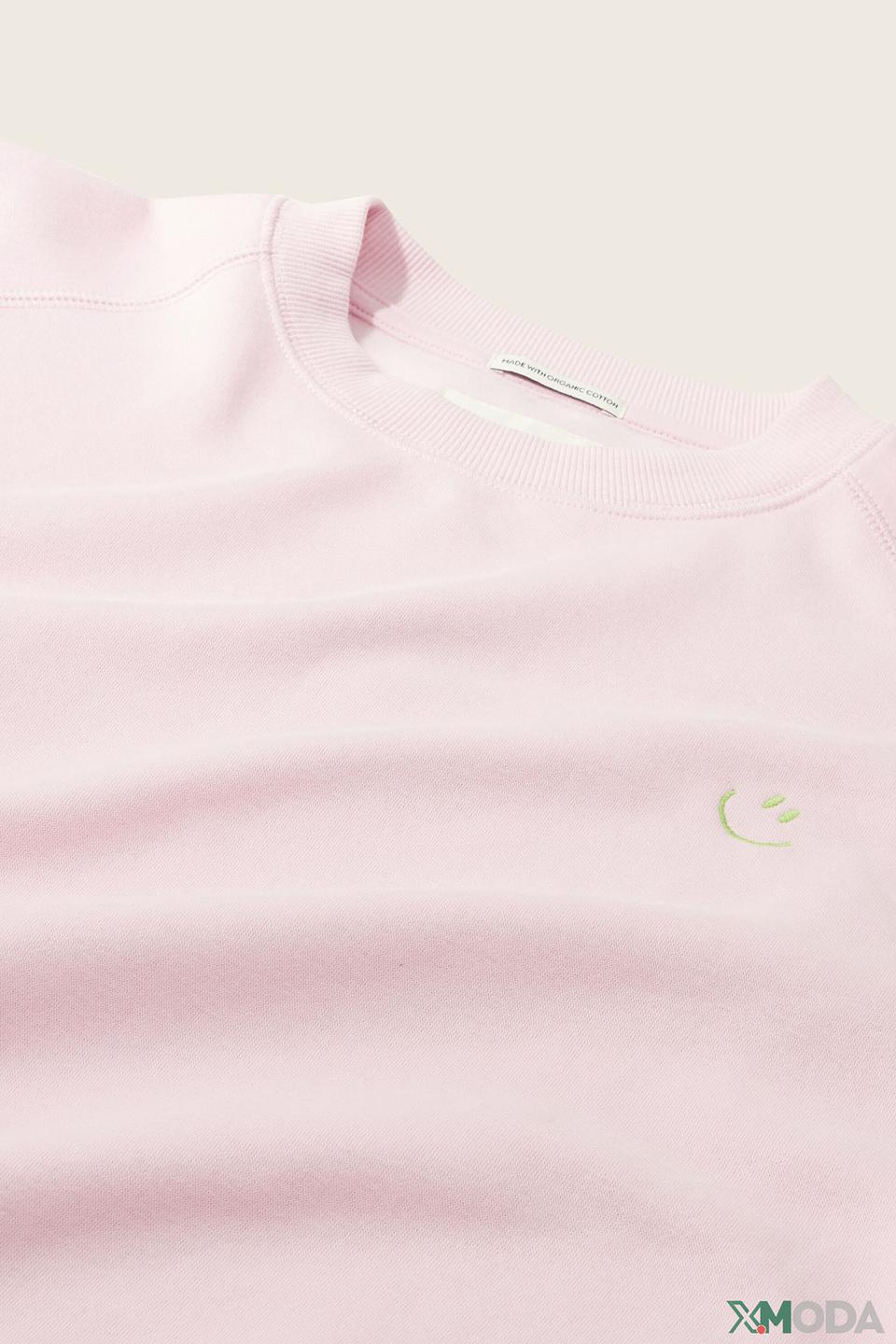 Джемпер Tom Tailor розовый с улыбкой