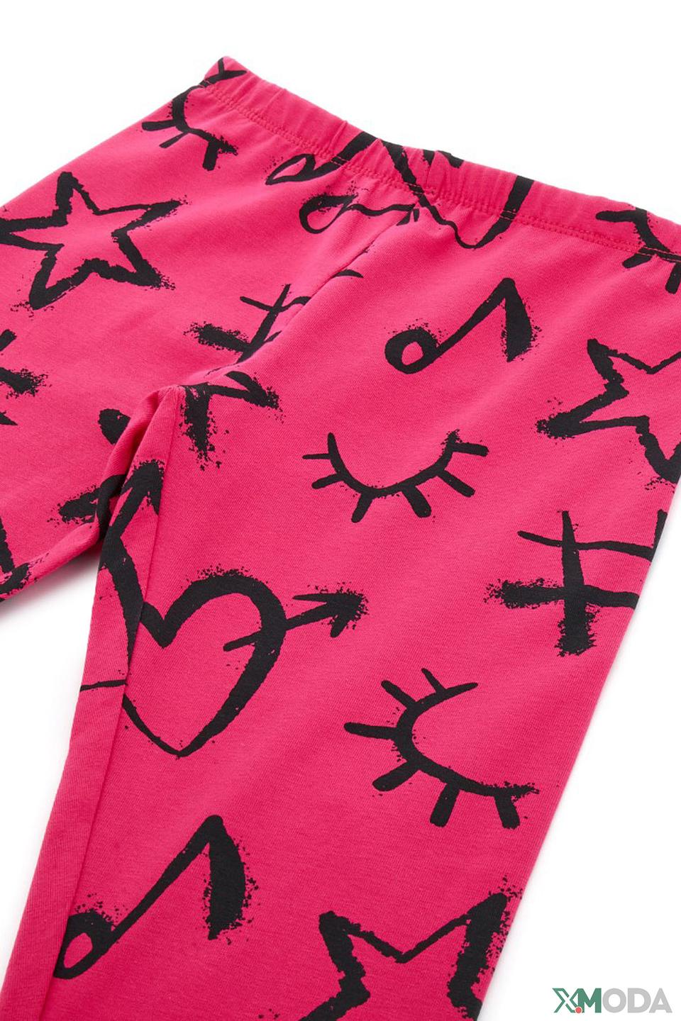 Джинсы Original Marines фуксия с принтом