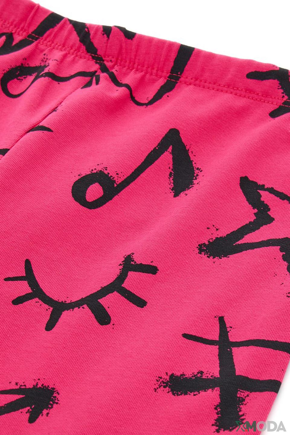 Джинсы Original Marines фуксия с принтом