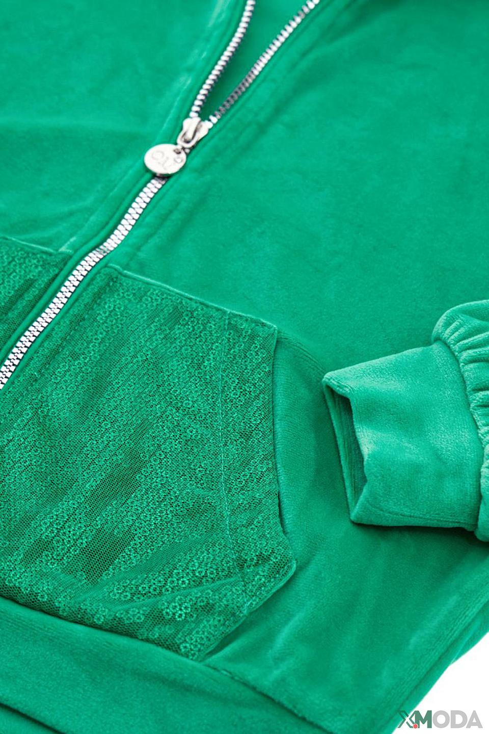 Зелёная толстовка Original Marines с пайетками