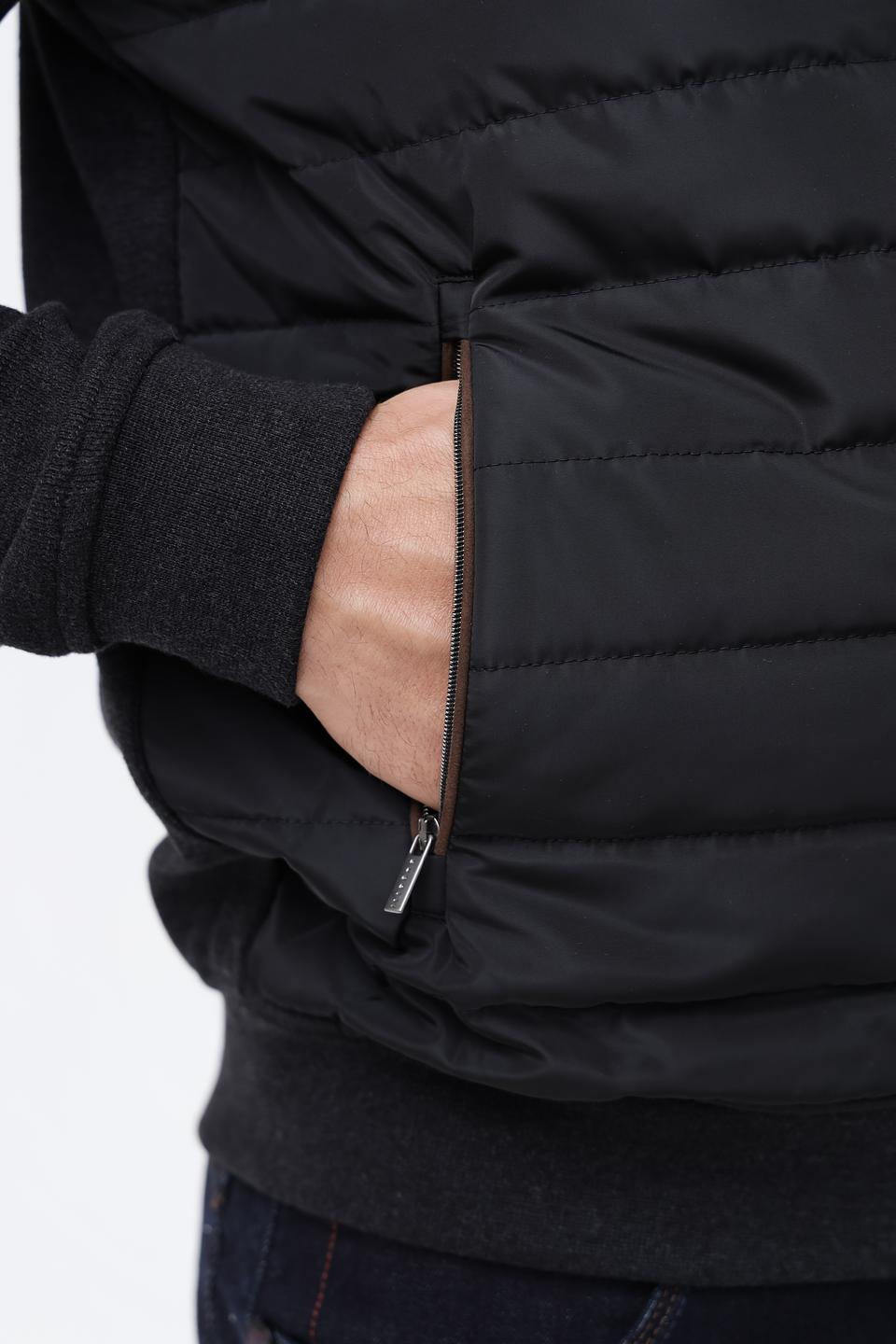 Кардиган Bugatti стеганый черный