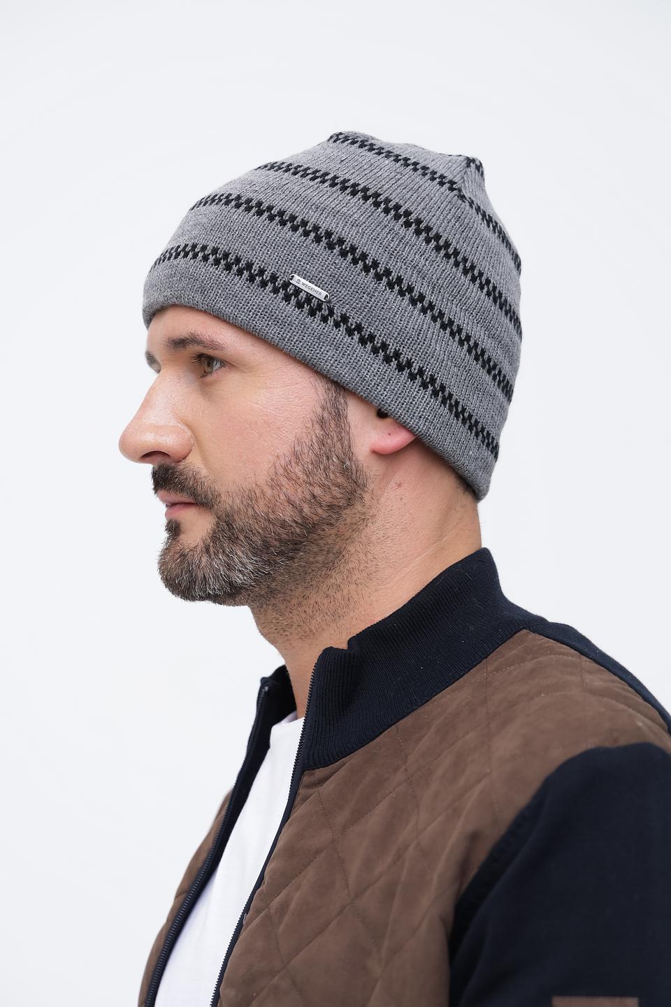 Шапка Wegener мужская серая