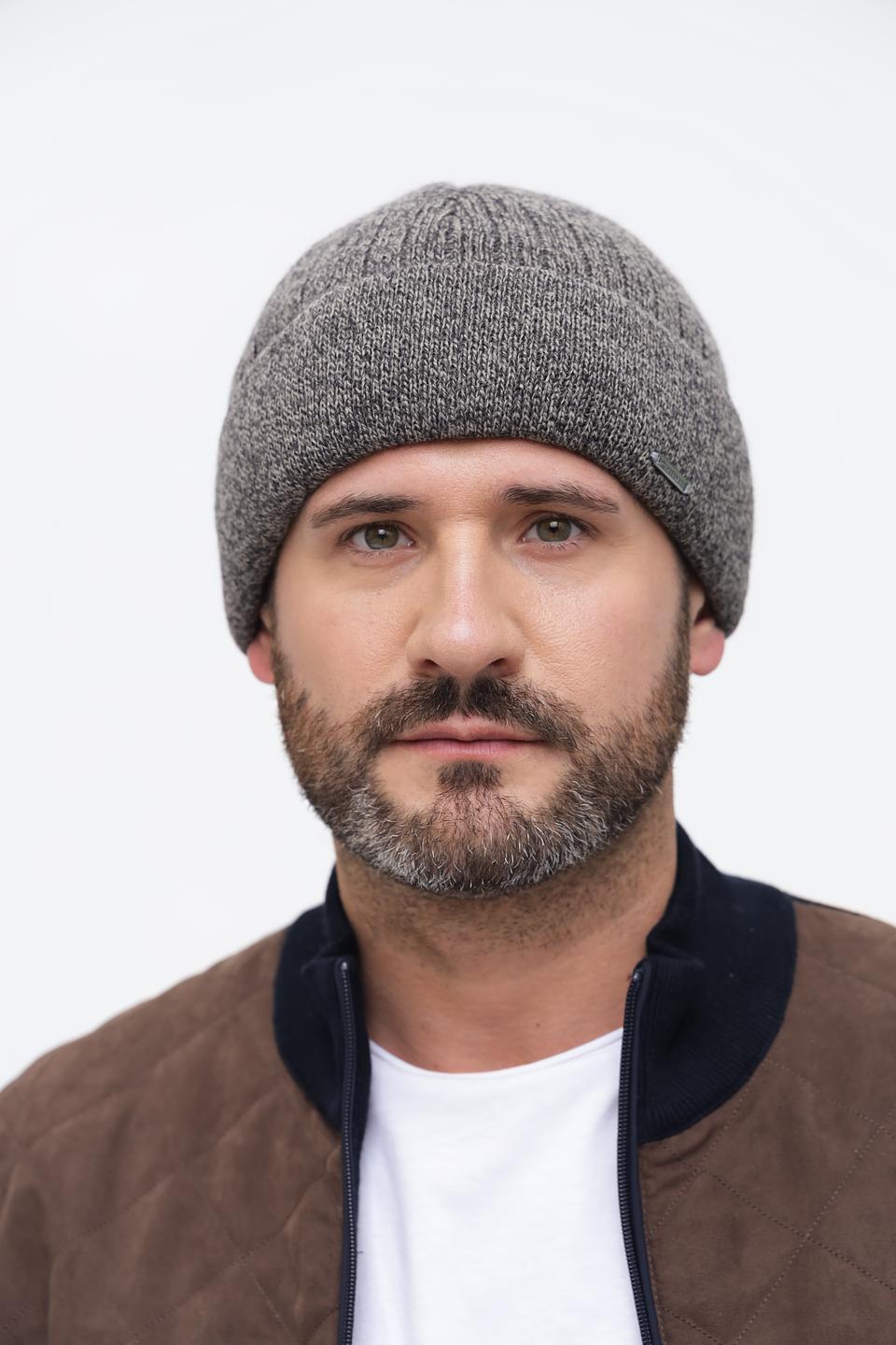 Шапка Wegener мужская серая меланж