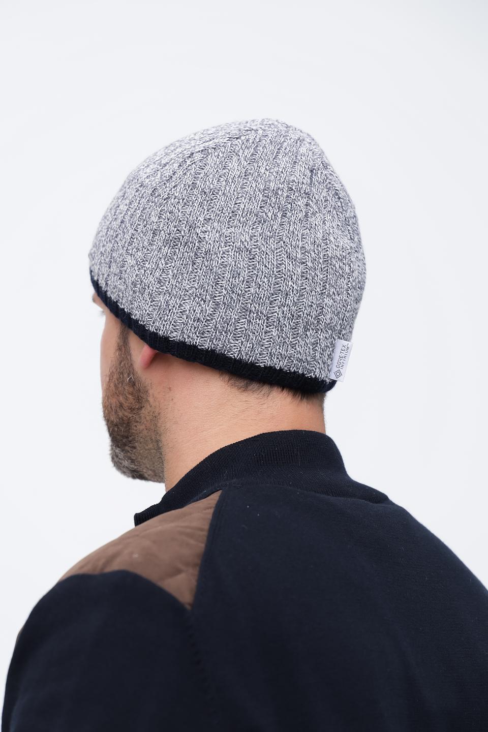 Шапка Wegener меланж с черной оторочкой