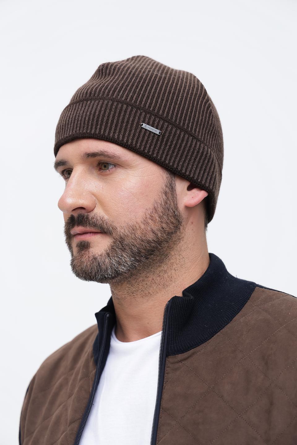 Шапка Wegener мужская коричневая
