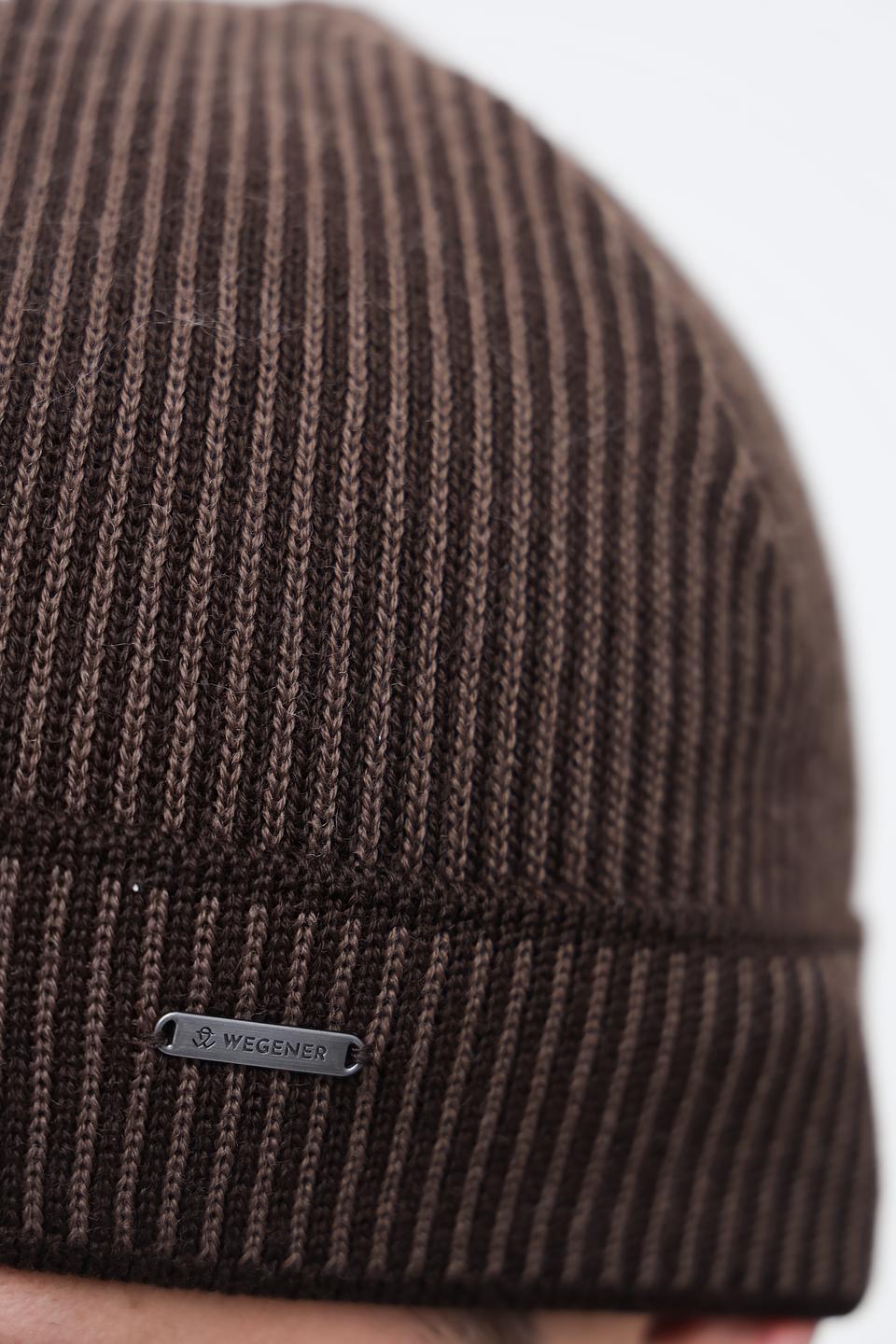 Шапка Wegener мужская коричневая