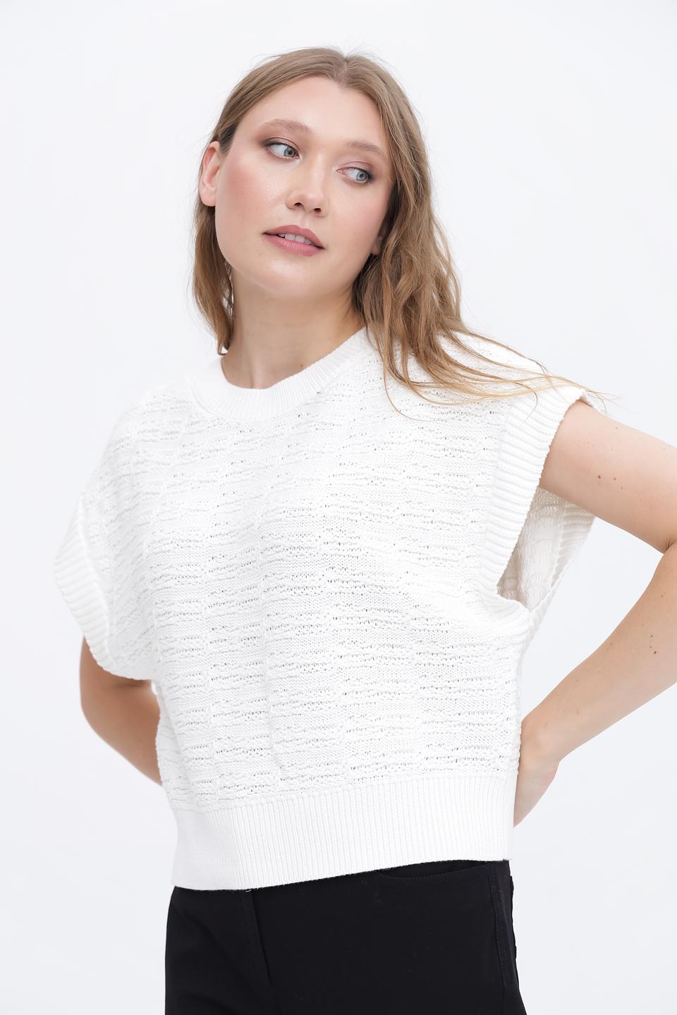 Пуловер Taifun женский белый