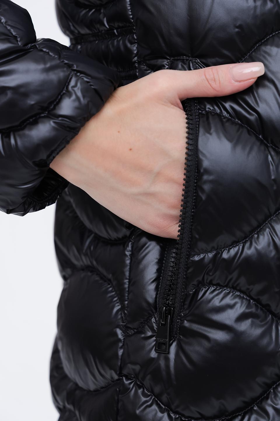 Пальто Marc Cain стеганое чёрное