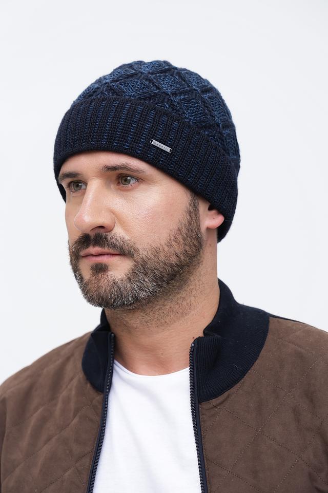 Шапка Bugatti ACC вязаная синяя