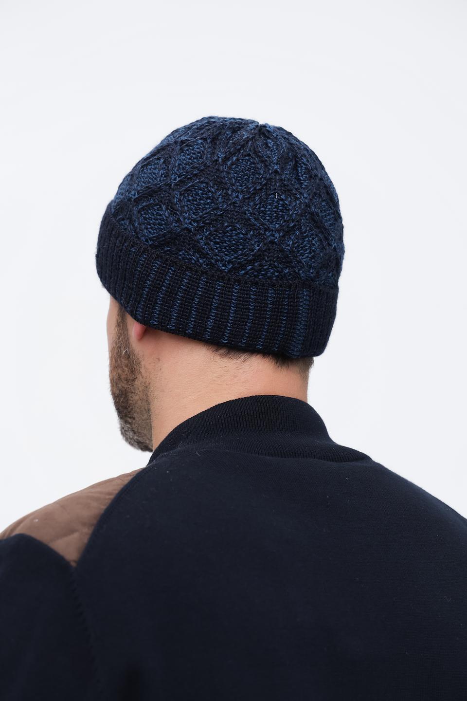 Шапка Bugatti ACC вязаная синяя