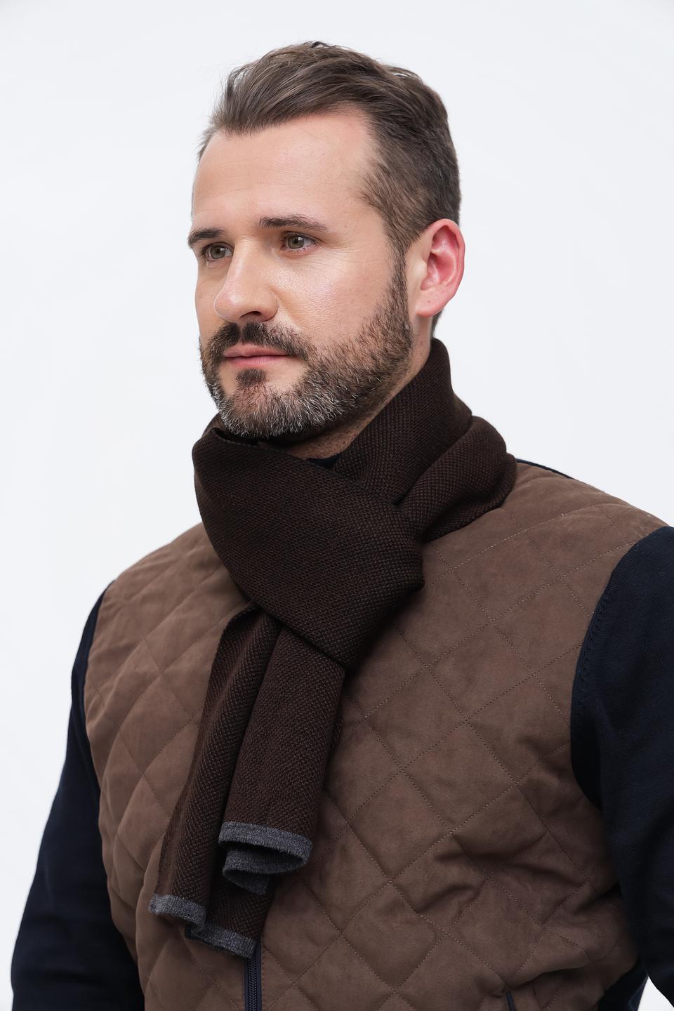 Шарф Bugatti ACC коричневый