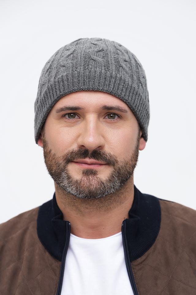 Шапка Wegener серый с косами