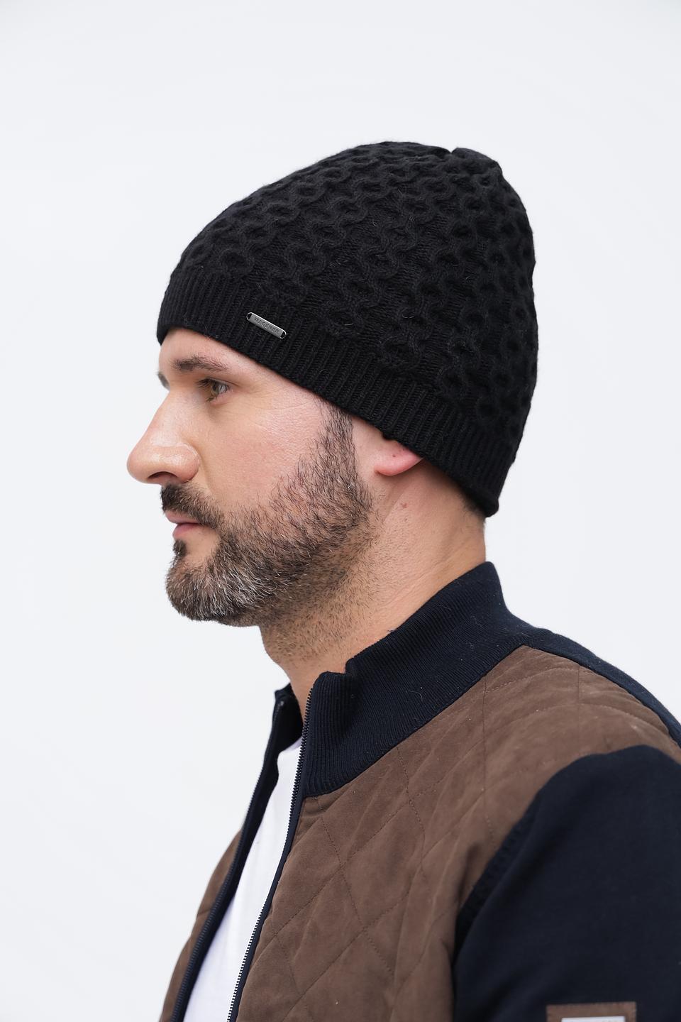 Шапка Wegener чёрная вязаная