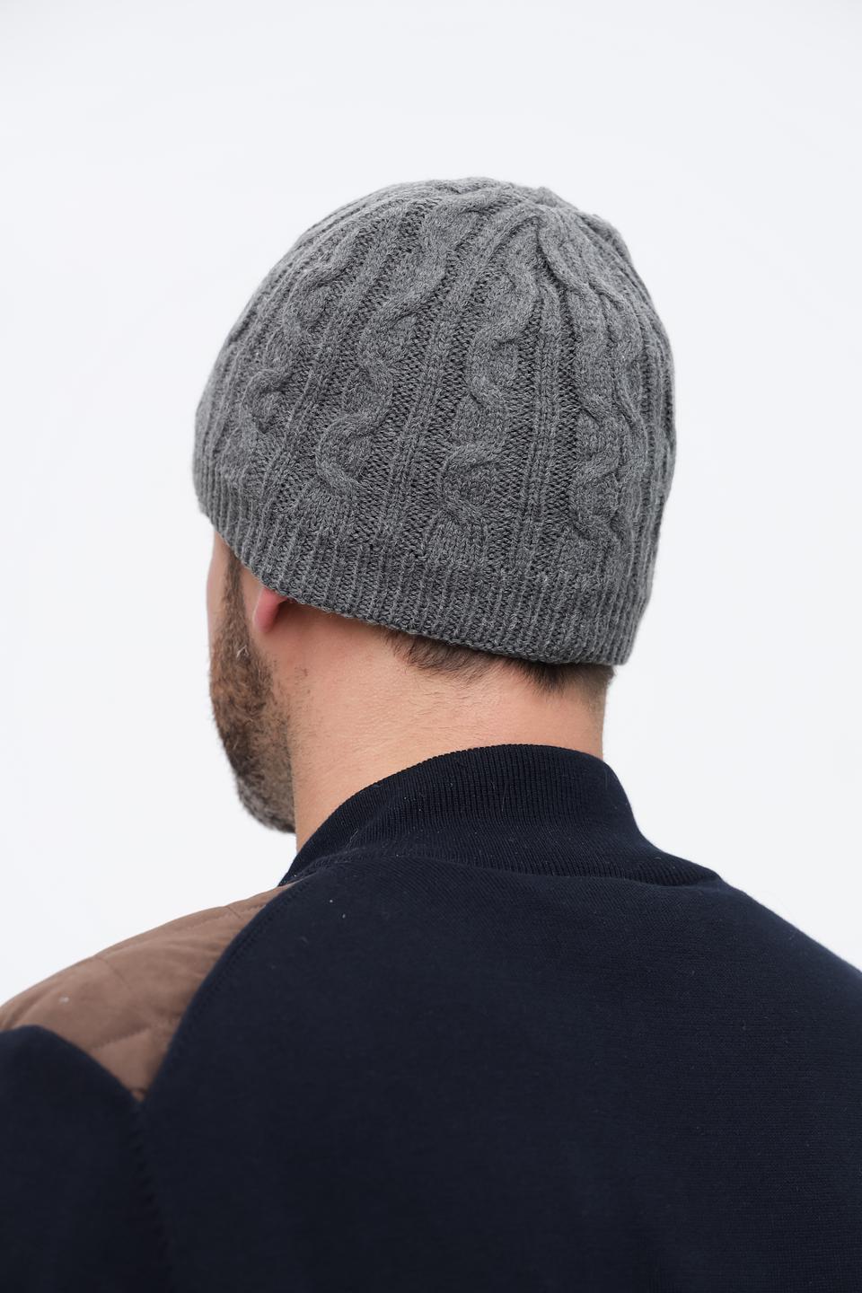 Шапка Wegener серый с косами