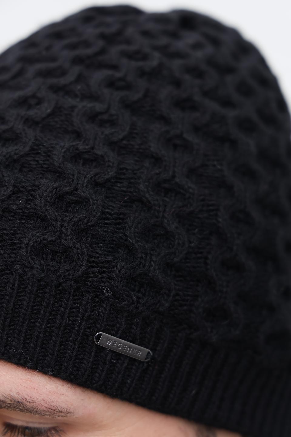 Шапка Wegener чёрная вязаная