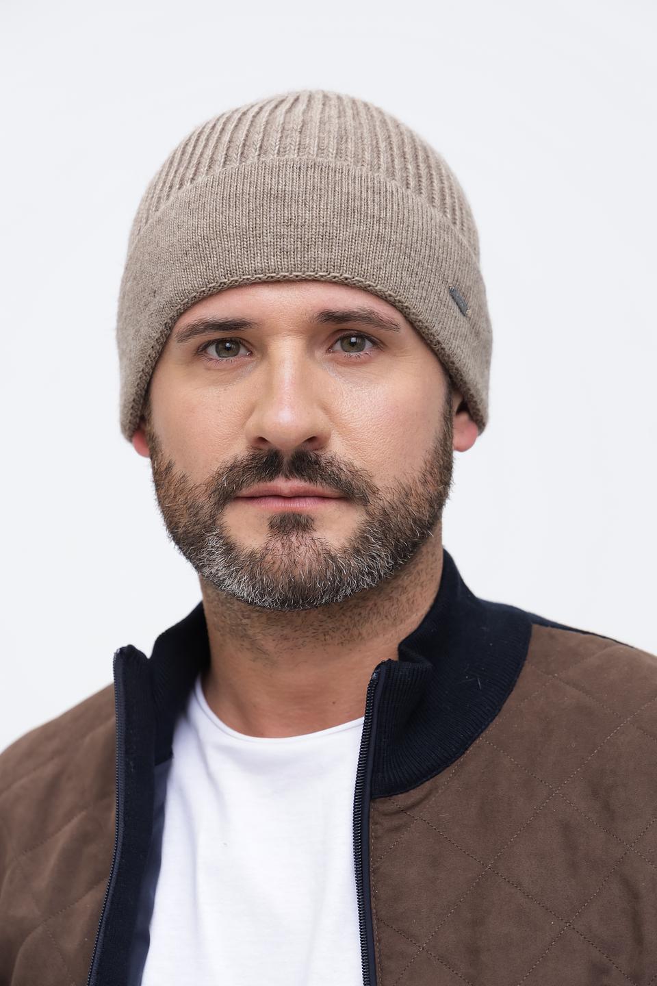 Шапка Wegener мужская бежевая