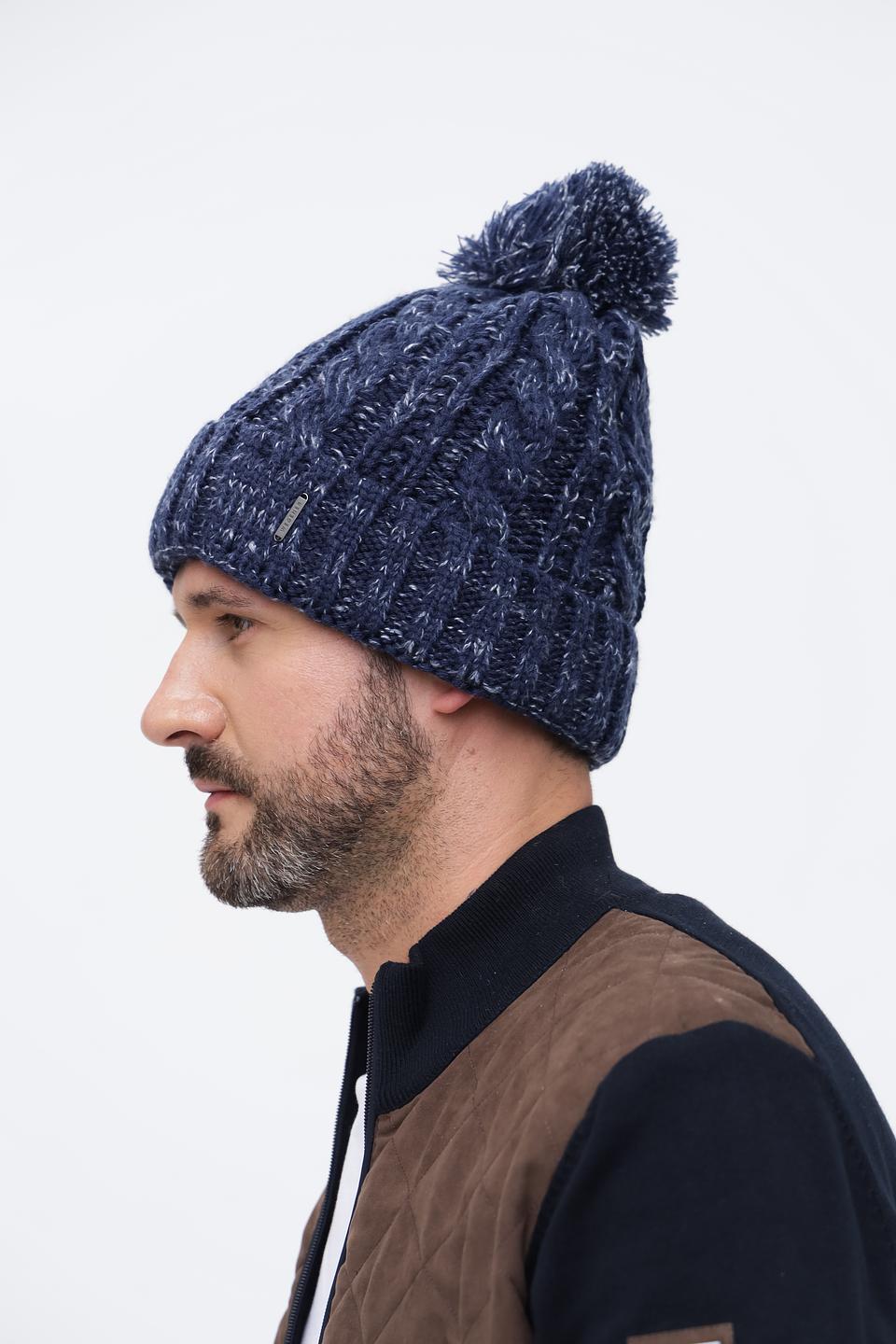 Шапка Wegener с помпоном синяя