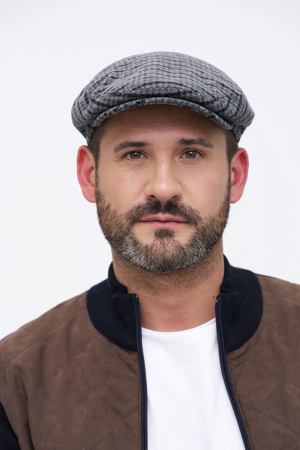 Кепка Wegener в клетку серая