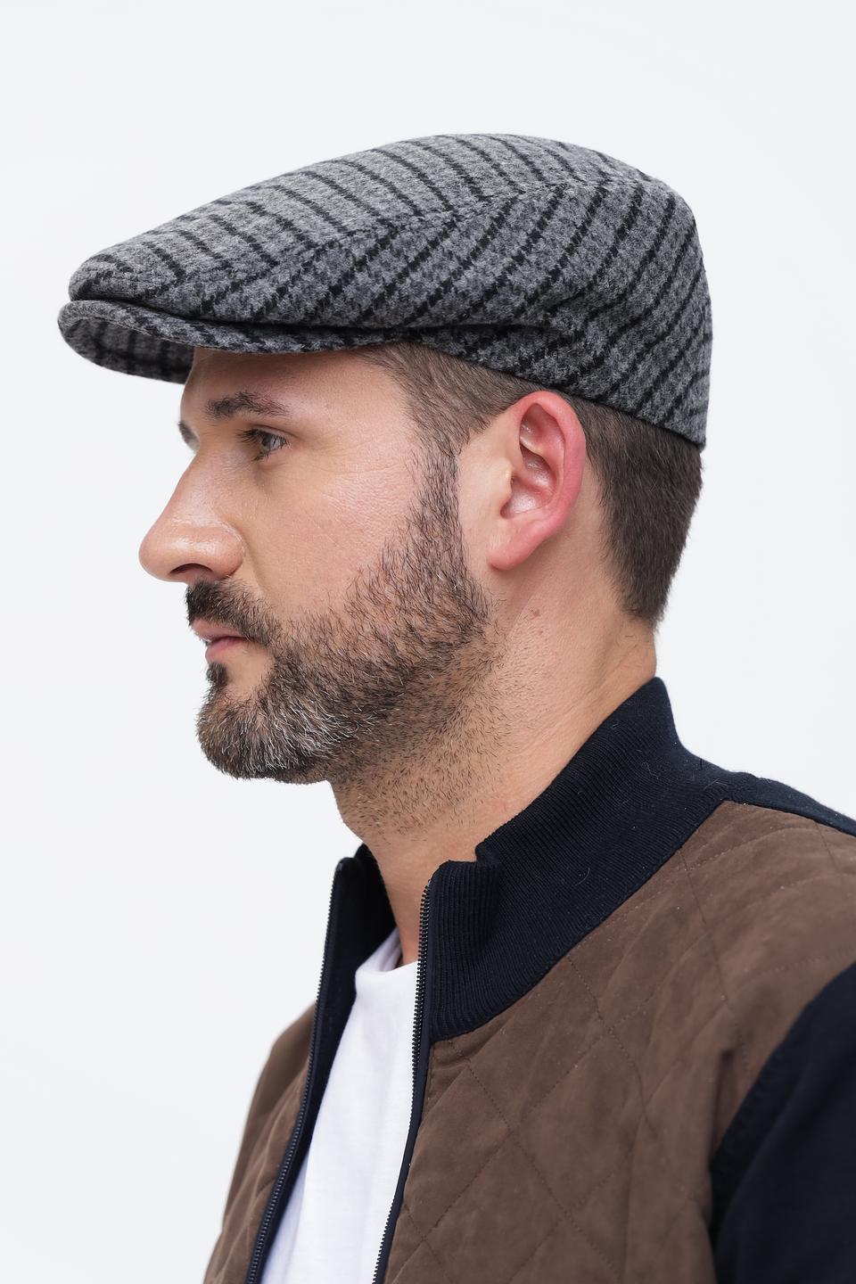 Кепка Wegener в клетку серая