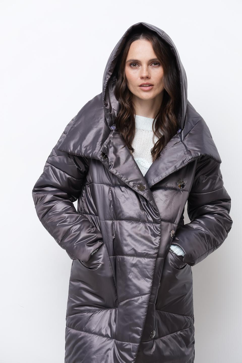 Пальто Beatris стеганое графит
