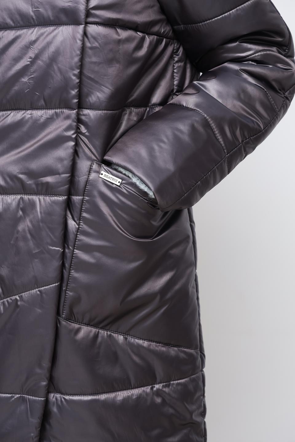 Пальто Beatris стеганое графит