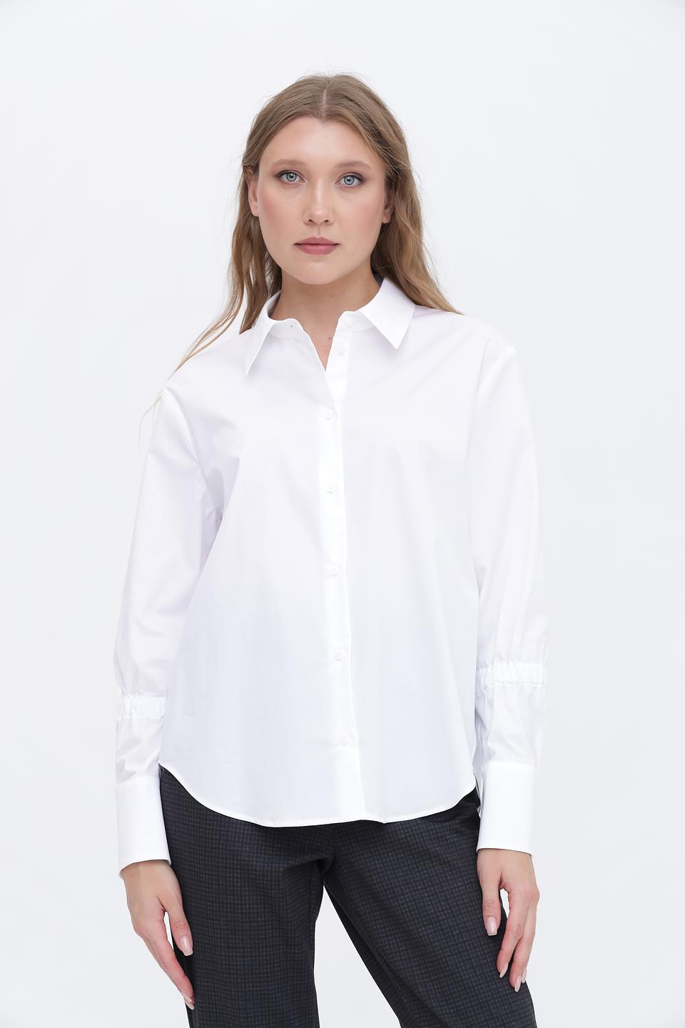 Рубашка Luisa Cerano белая с рукавом 3/4