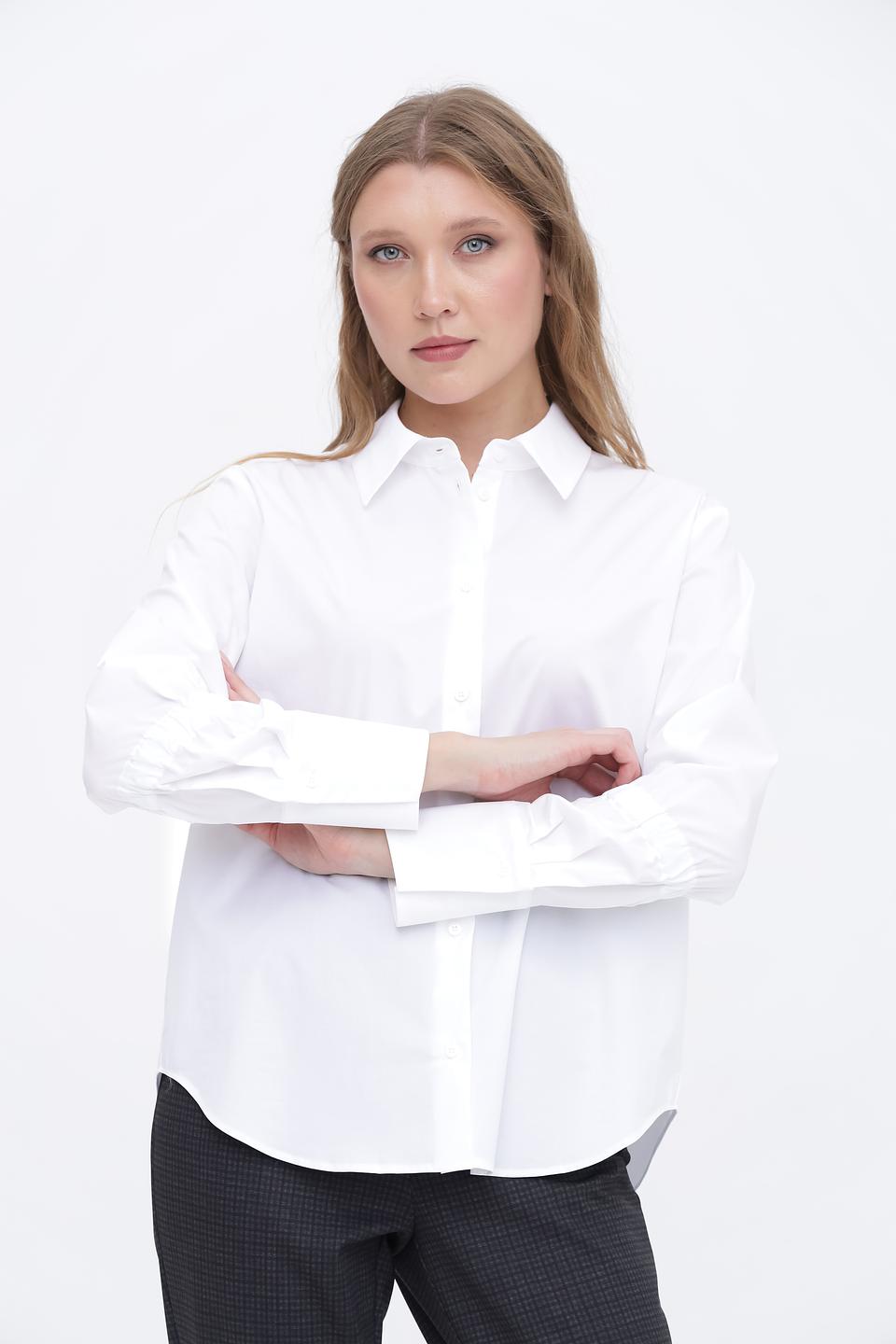 Рубашка Luisa Cerano белая с рукавом 3/4