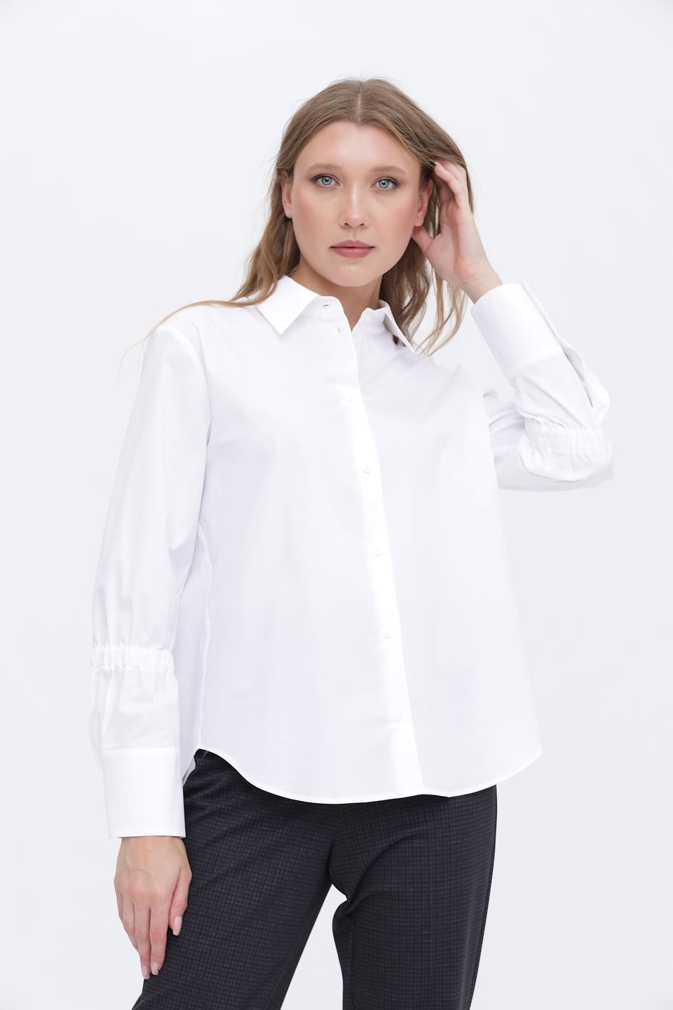 Рубашка Luisa Cerano белая с рукавом 3/4