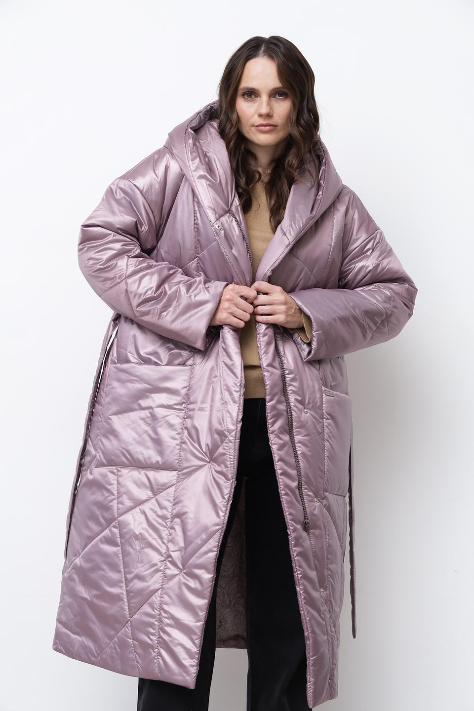 Пальто Beatris стеганое лавандовое